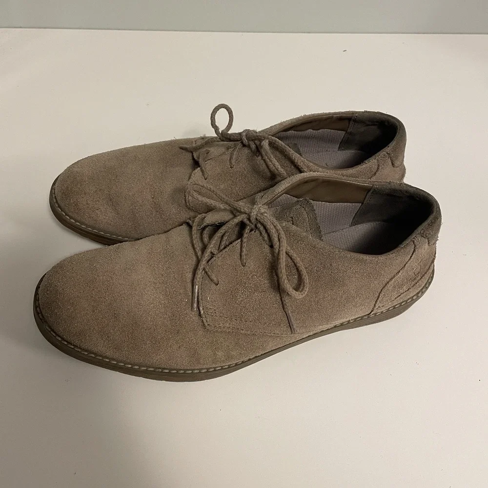 Timberland Front Country 5252A Mens Size 8 Taupe Travel Suede Low Oxford Shoes‎